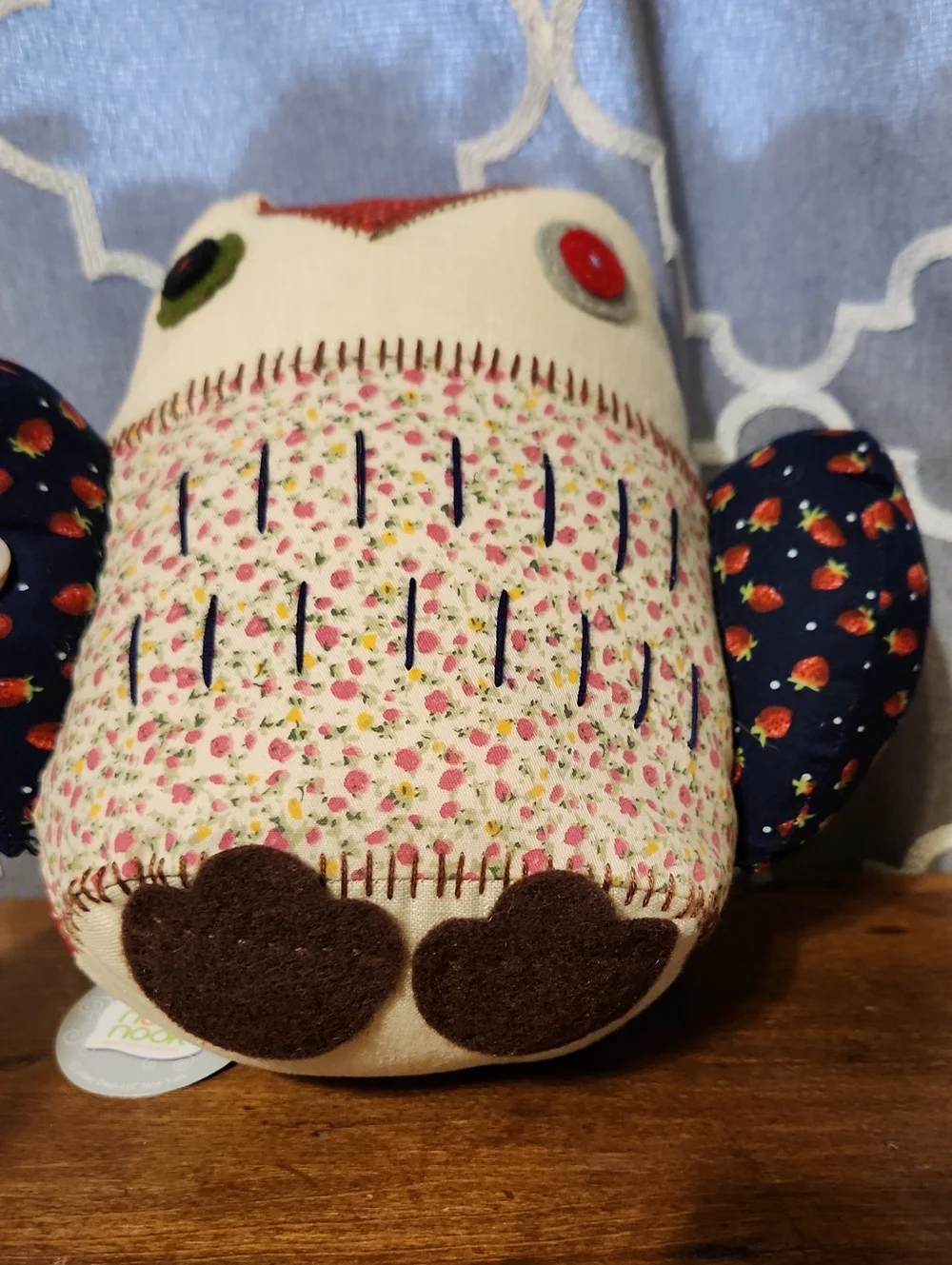 NWT Nooknook Patchwork Owl Plushie
